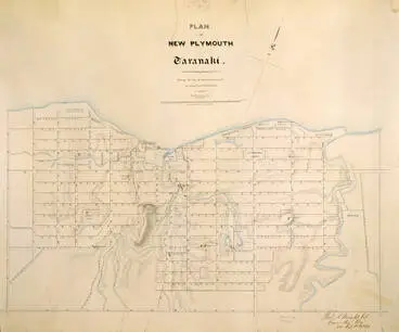 Image: Plan of New Plymouth, Taranaki