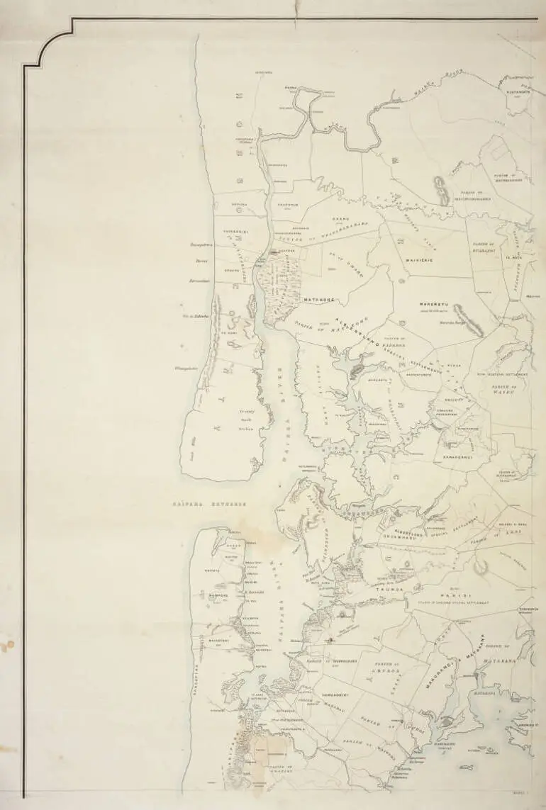 Image: Map of the middle portion of the province of Auckland.