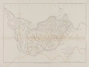 Image: Plan of the town of Auckland in the Island of New-Ulster or Northern Island New Zealand by Felton Mathew Surv. Gen., 1841