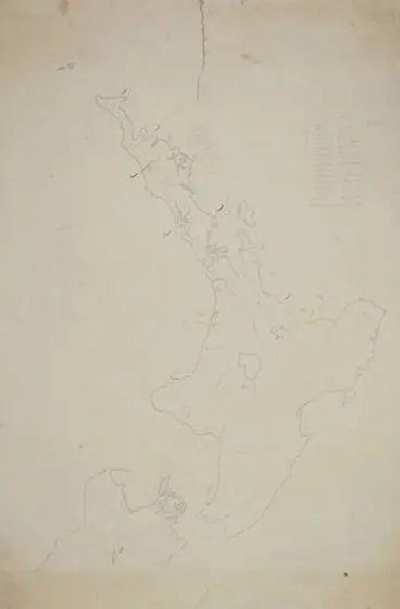 Image: Map of North Island showing Maori tribal areas.