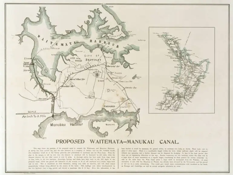 Image: Proposed Waitemata - Manukau canal