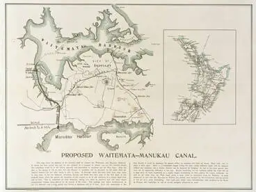 Image: Proposed Waitemata - Manukau canal