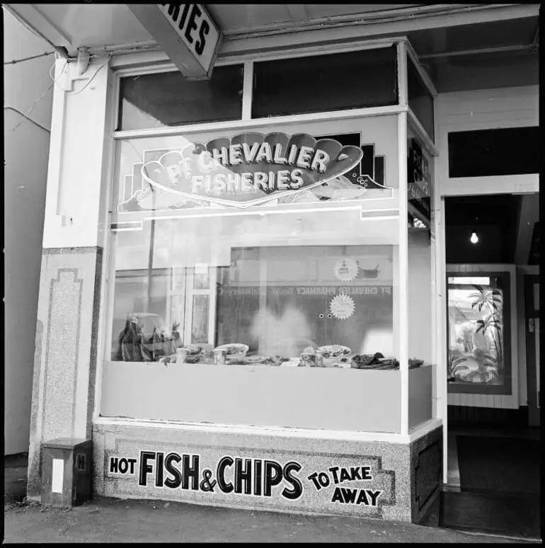 Image: Point Chevalier Fisheries, Great North Road, 1989