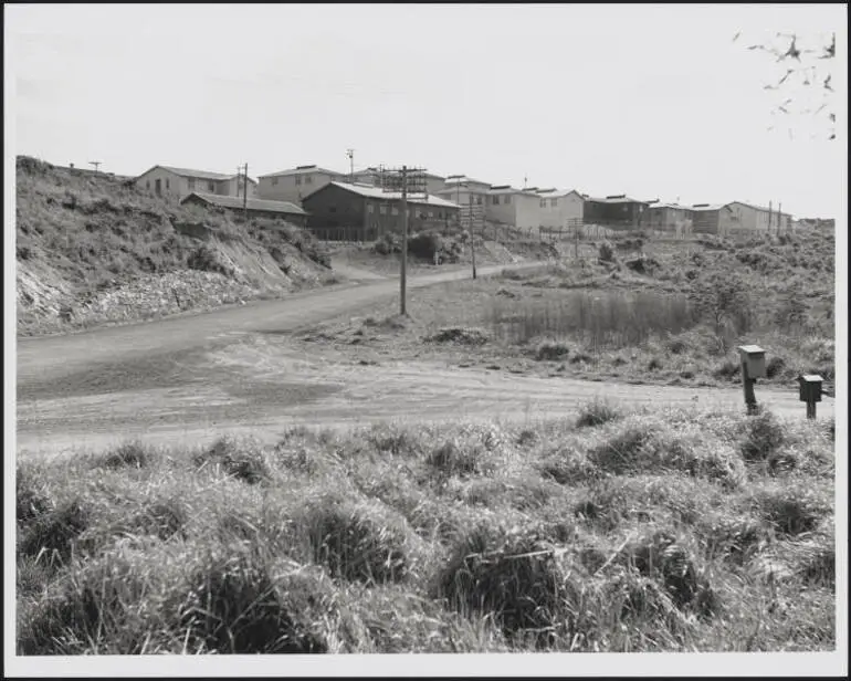 Image: Castor Bay Battery army barracks, 1944
