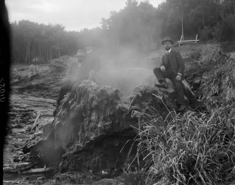 Image: Crows Nest Geyser, Taupo, 1908