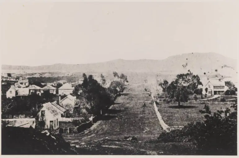Image: Selwyn Street, Onehunga, 1860s