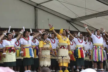 Image: Tongan Lakalaka dance, ASB Polyfest.
