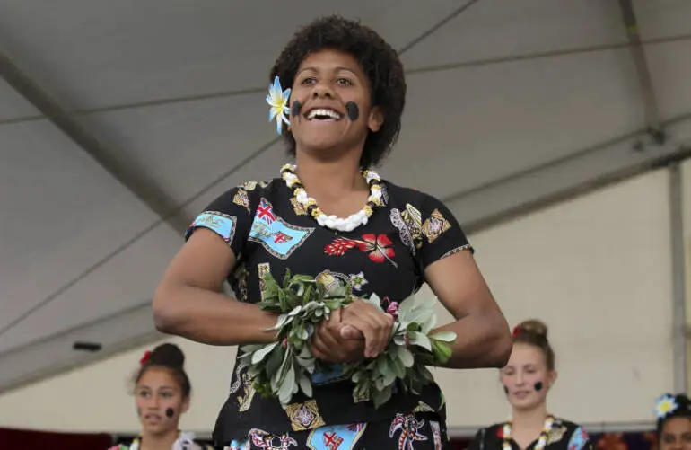 Image: Diversity stage performers at ASB Polyfest.