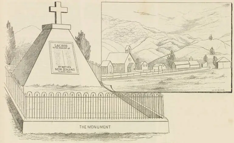 Image: The monument at Wairau