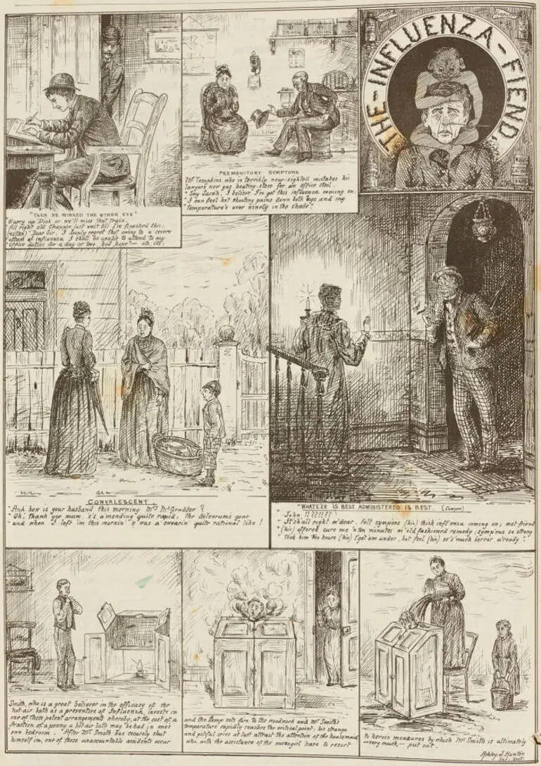 Image: The influenza fiend