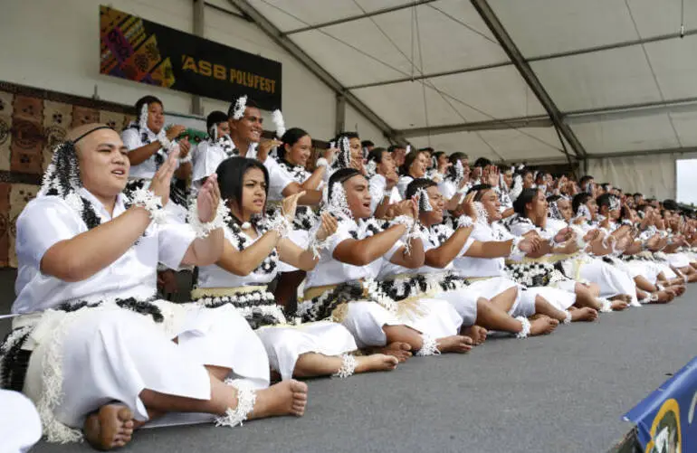 Image: Wesley College performance at ASB Polyfest.