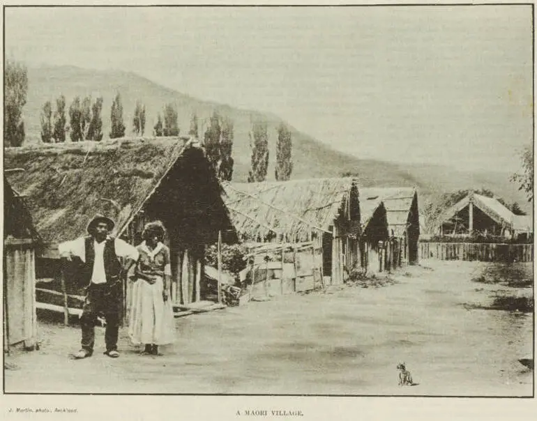 Image: A Māori village