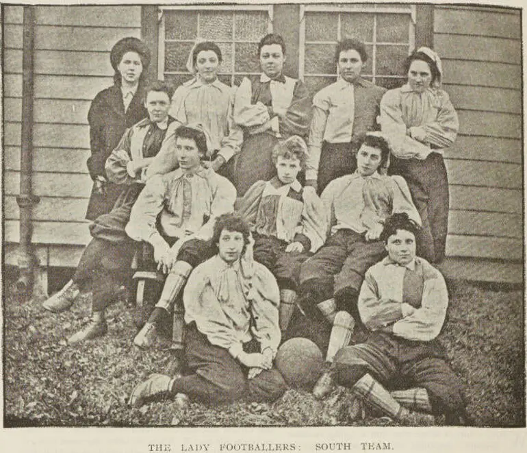 Image: The Lady footballers: South team