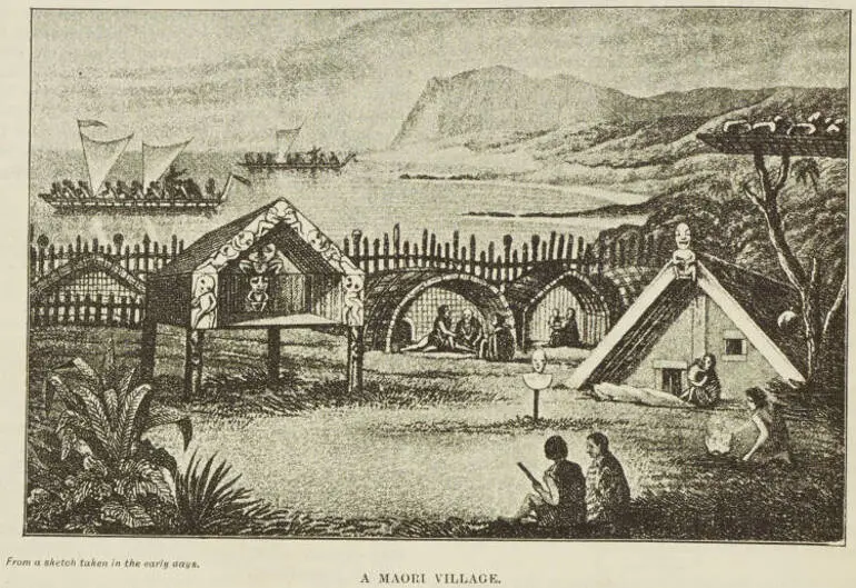Image: A Māori village
