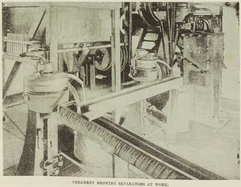 Image: Creamery showing separators at work