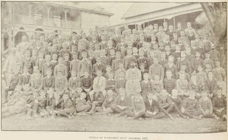 Image: Pupils of Wanganui Boys' College, 1893