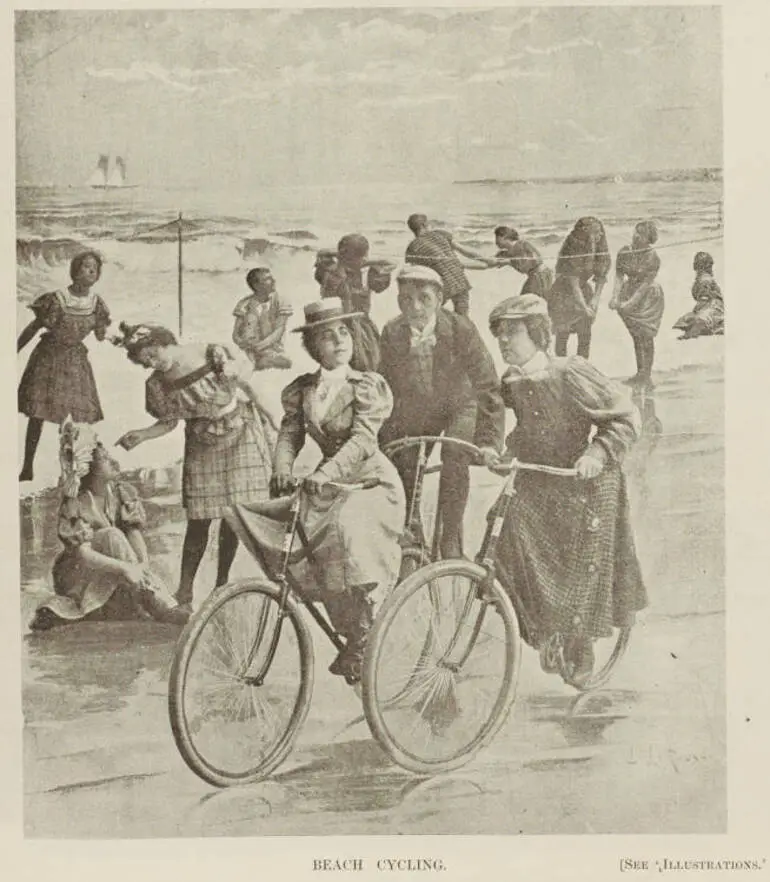 Image: Beach cycling