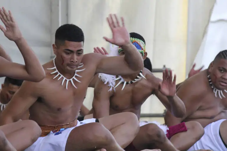 Image: Samoan dance, ASB Polyfest, 2016.
