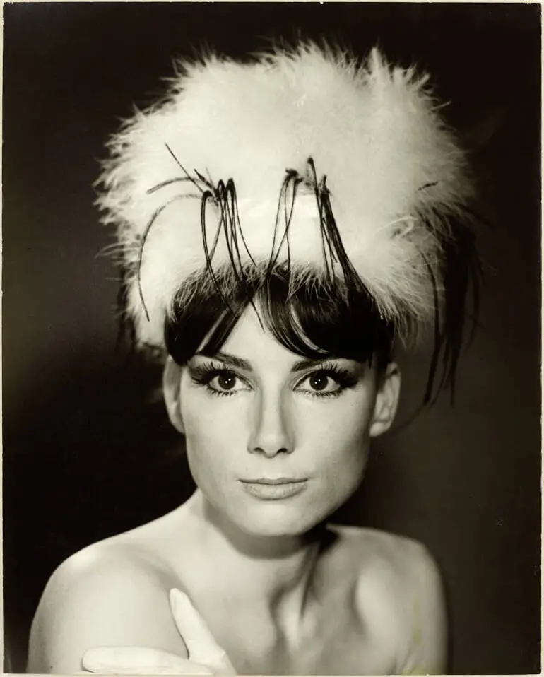 Image: Susanna Fraser wearing a fur hat, 1965