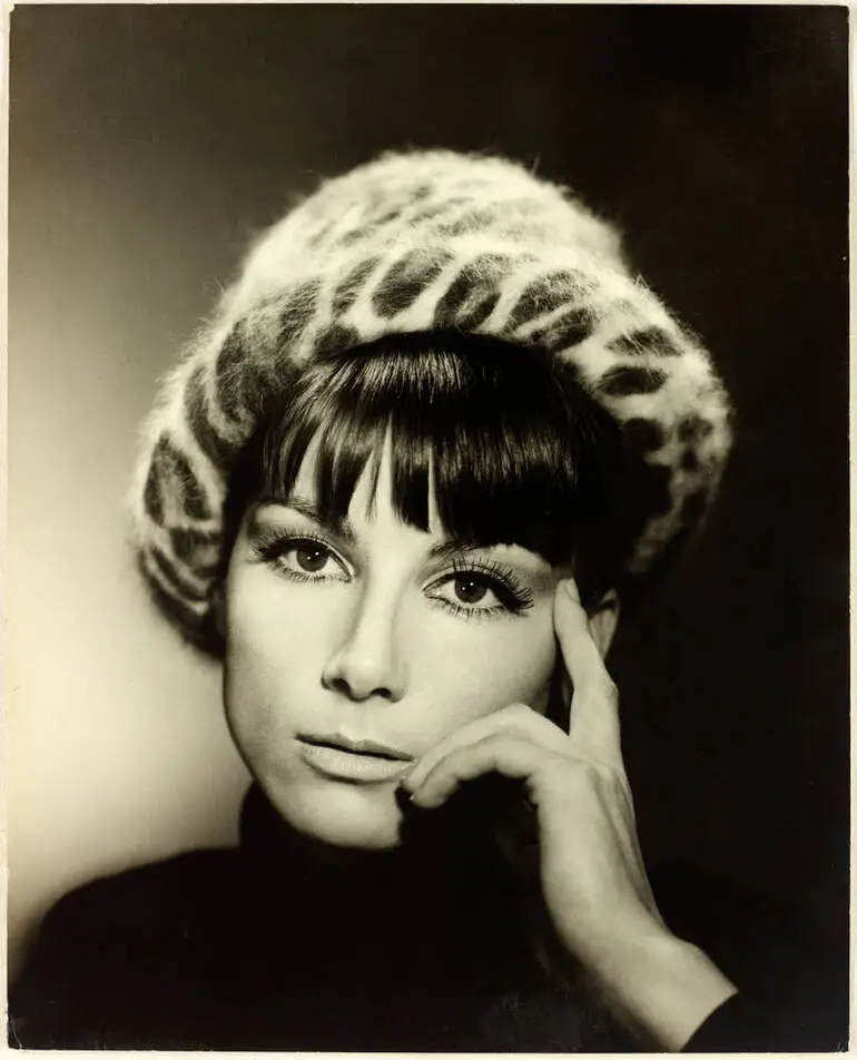 Image: Susanna Fraser wearing a fur hat, 1960s