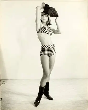 Image: Susanna Fraser wearing a bikini, 1960s