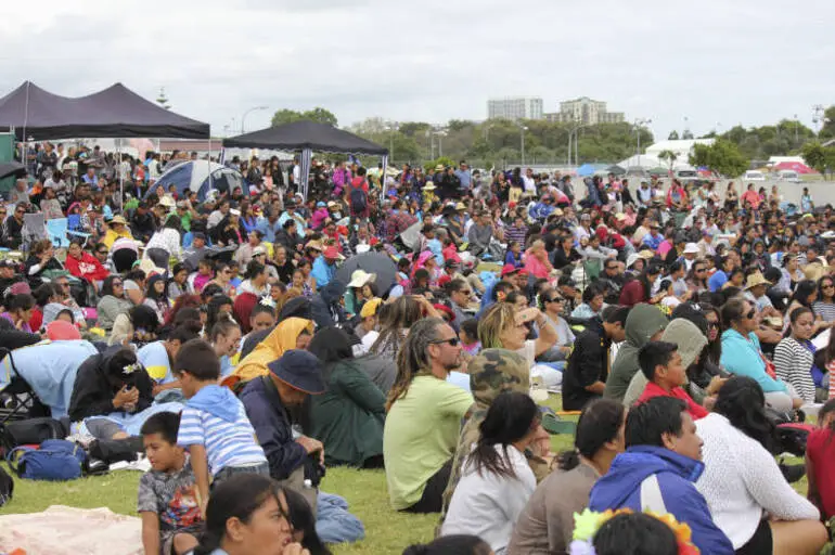 Image: Crowd at ASB Polyfest.