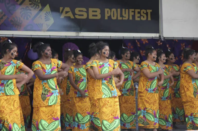 Image: Fijian meke dance, ASB Polyfest.