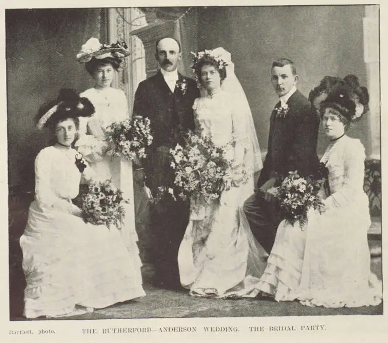 Image: The Rutherford - Anderson wedding. The bridal party