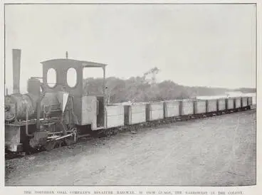 Image: The Northern Coal Company's minature railway. 22 inch gauge, the narrowest in the colony