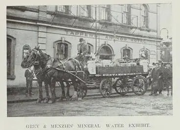 Grey & Menzies' mineral water exhibit Image: Grey & Menzies' mineral water exhibit