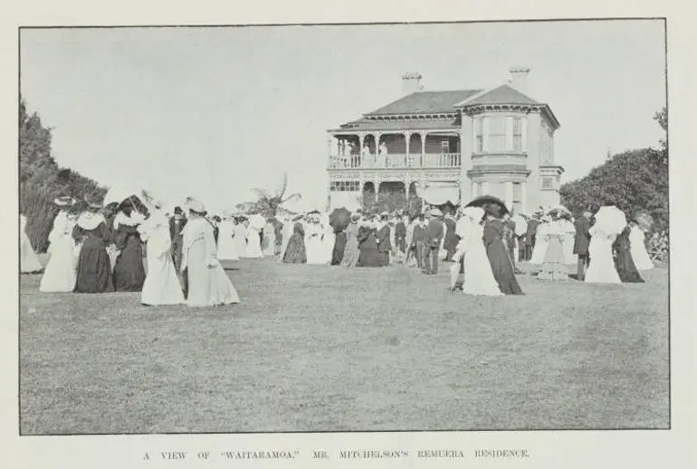 Image: A view off 'Waitaramoa,' Mr. Mitchelson's Remuera residence