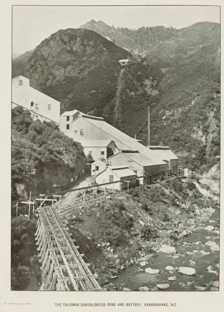Image: The Talisman Consolidated mine and battery, Karangahake, N.Z.