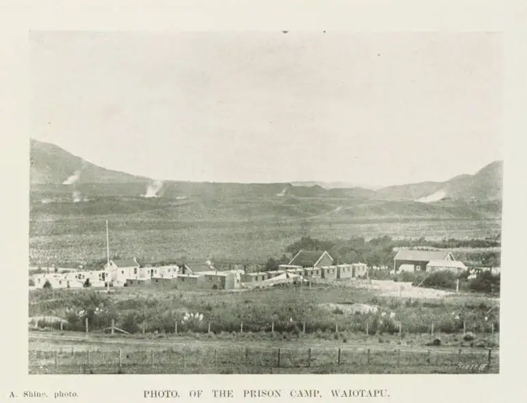 Image: Photo. of the prison camp, Waiotapu