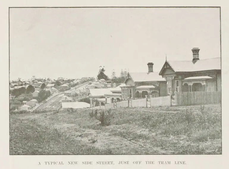 Image: A typical new side street, just off the tram line