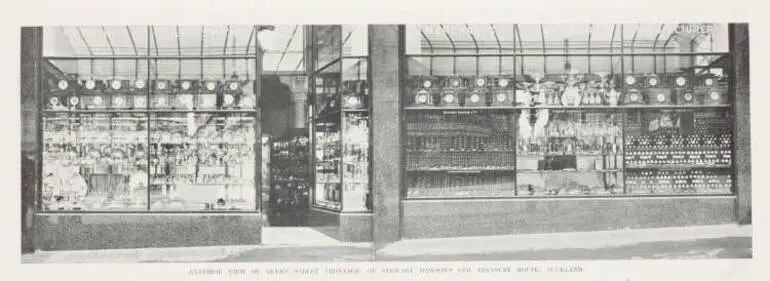 Image: Exterior view of Queen Street frontage of Stewart Dawson's new treasure house, Auckland