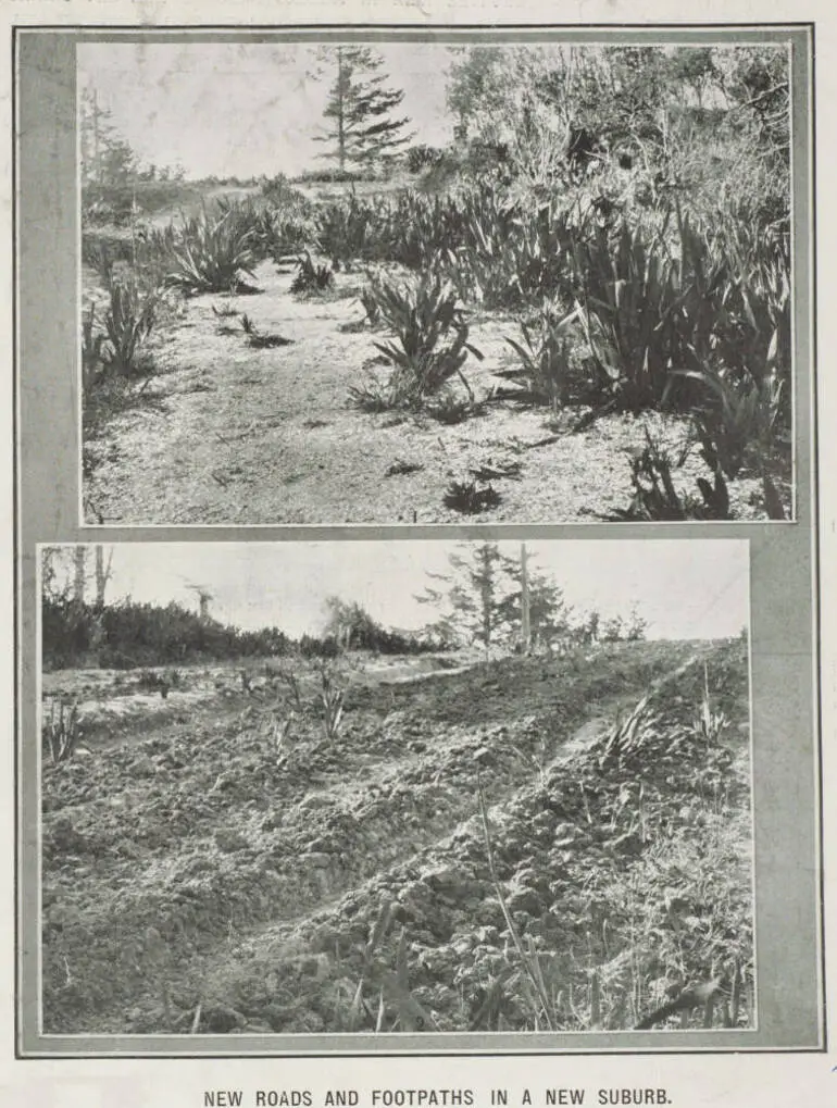 Image: New roads and footpaths in a new suburb