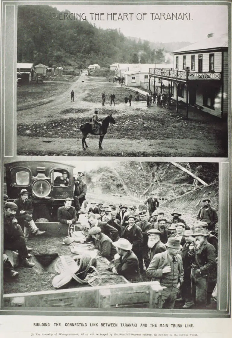 Image: Building the connecting link between Taranaki and the main trunk line