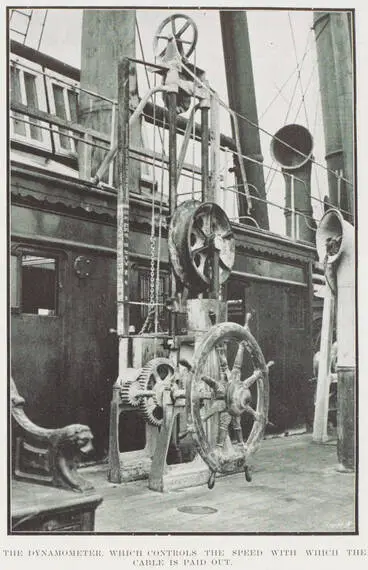 Image: The dynamometer which controls the speed with which the cable is paid out
