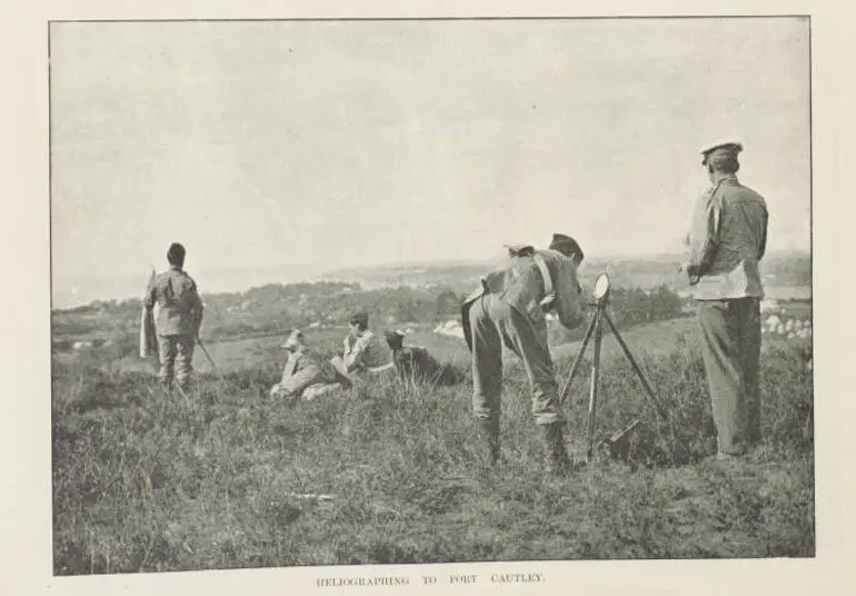 Image: Heliographing to Fort Cautley