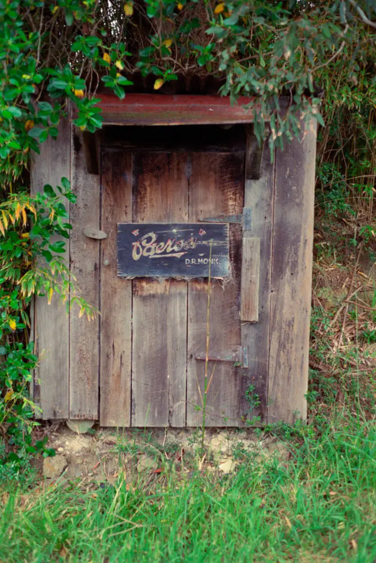 Image: Letterbox at Paeroa Homestead, Wharepapa, 1987