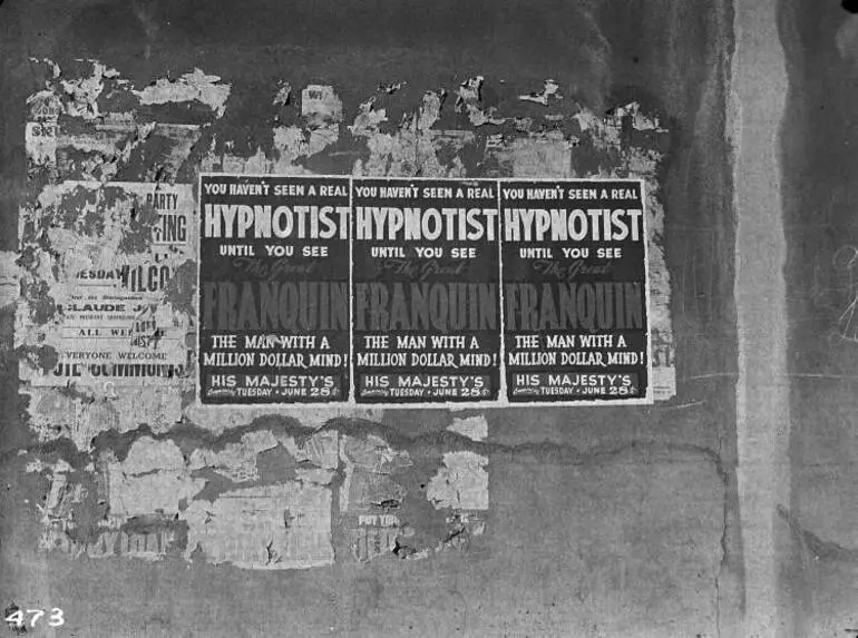 Image: Posters in Sturdee Street, Auckland Central