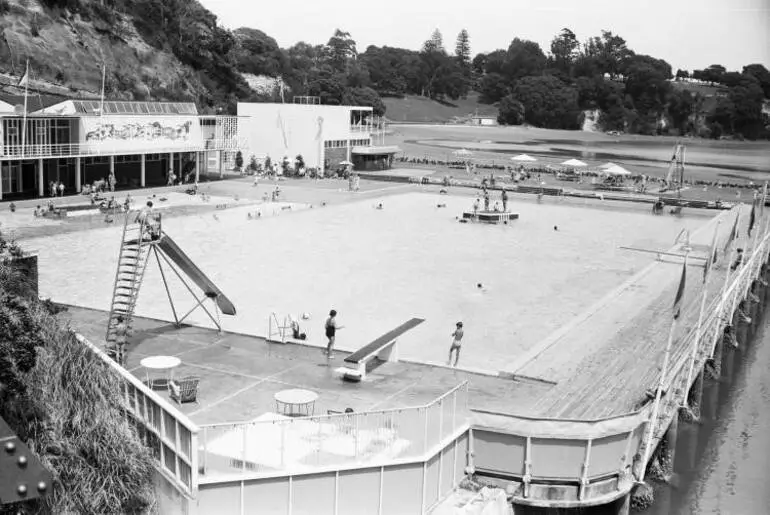 Image: Parnell Baths, Judges Bay, 1964