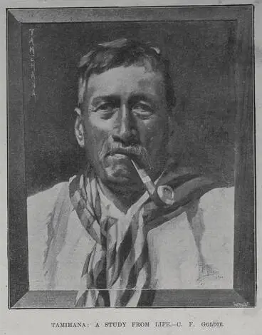 Tamihana: A study from life, C F Goldie Image: Tamihana: A study from life, C F Goldie