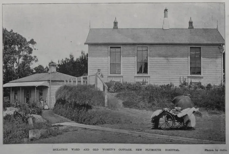 Image: Isolation ward and old women's cottage, New Plymouth hospital