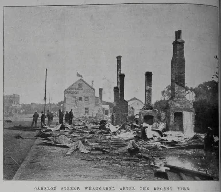 Image: Cameron Street, Whangarei after the recent fire