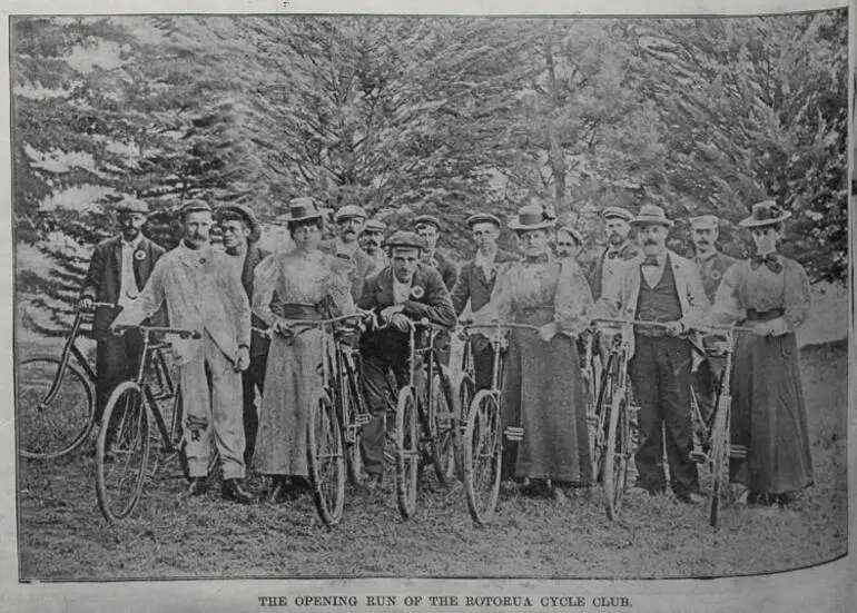 Image: The opening run of the Rotorua Cycle Club