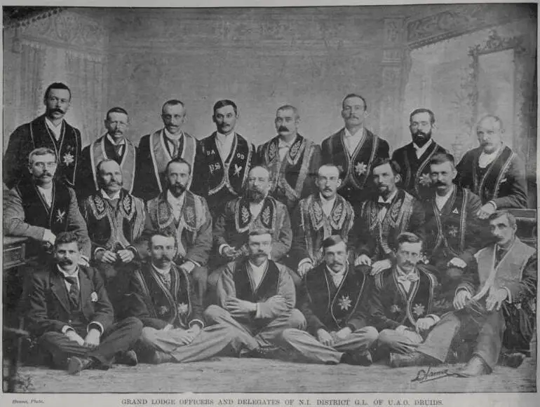 Image: Grand Lodge Officers and Delegates of N.I. District G.L. of U.A.O. Druids