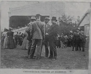 Image: Christchurch visitors at Ellerslie