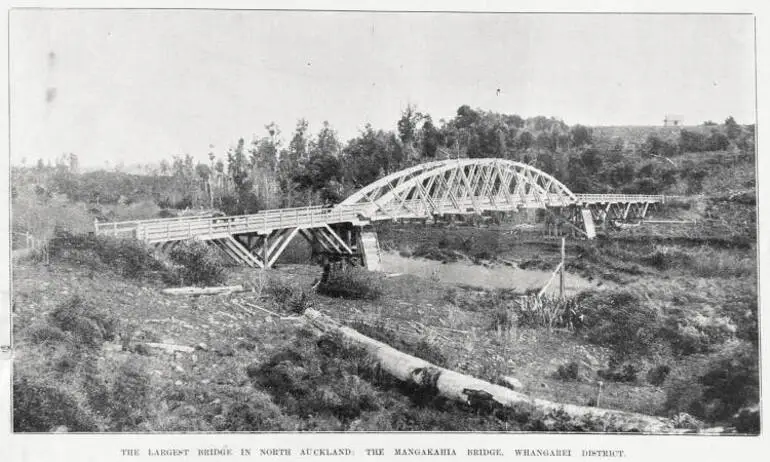 Image: The largest bridge in Northland, the Mangakahia bridge, Whangarei