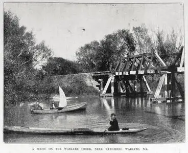 Image: A scene on the Waikare Creek near Rangiriri, Waikato